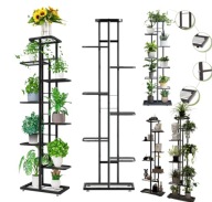 KWIETNIK METALOWY 8-POZIOMWY PIĘTROWY STOJAK NA DONICZKI ROŚLINY KWIATY 8P