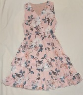 śliczna sukienka damska 38 w kwiaty wymiary podane w opisie