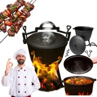 KOCIOŁEK ŻELIWNY MYŚLIWSKI STAZER 5L GRAWER DZIK GARNEK OGNISKO