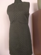 Sukienka Camaieu czarno-szara z wełną