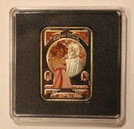 Alfons Mucha 1 $ DOLAR 2010 NIUE - "MALARZE ŚWIATA" - CERTYFIKAT, RZADKOŚĆ