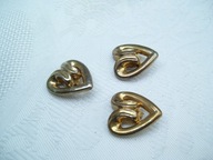 GUZIKI VINTAGE "POZŁACANE" - 3 SZT.