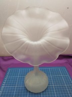 wazon lotos LEONARDO lata 80-te szkło matowe średnica 18,5cm hand made