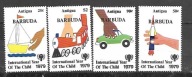 BARBUDA żaglówka Międzynarodowy Dzień Dziecka rysunki 1979** Mi 450-3 (1547