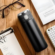 KUBEK TERMICZNY DUŻY TERMOS Z USTNIKIEM 420ML LCD