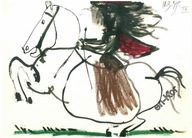 PABLO PICASSO - Jacqueline #5 - Toros y Toreros - 1961 r. (PIERWSZA EDYCJA)