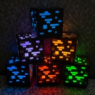 LAMPKA NOCNA LED MINECRAFT | Prezent dla Gracza | KOLORY | ZESTAW