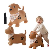 SKOCZEK DLA DZIECI DO SKAKANIA Z POMPKĄ GUMOWY NA ROCZEK PIESEK BANDANA