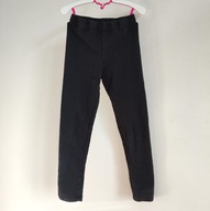 Szczupłe legginsy HM 122 grubsze regulowana talia basic markowe (053)