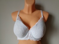 Śliczny biustonosz biały koronkowy F&F EUR 85D