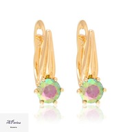 Eap22581 Kolczyki złocone angielskie zieleń