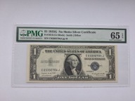 Banknot USA 1 dolar 1935G NO MOTTO blok CJ PMG 65 EPQ