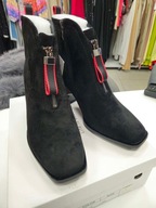 Botki czarne Goodin obcas r. 39 ekozamsz, lekkie ocieplone !!!