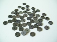 GUZIKI ODCIENIE POPIELU MAŁE VINTAGE - 50 SZT.