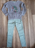 Komplet JEDNOROŻEC cekiny F&F DENIM 140