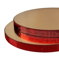 Podkład pod tort STYRODUR ZŁOTY 30 cm BOK Karbowany „Czerwona Fala”