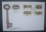 KOPERTA FDC Mi 1869 - 1873 ** SZWECJA DOMY