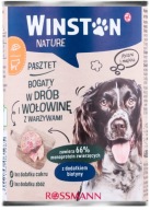 WINSTON Nature pasztet karma mokra drób i wołowina 400 g