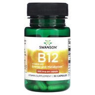 Suplement diety Swanson Health Products witamina B12 kapsułki 30 szt.