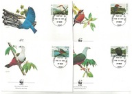 7-FDC26-Mikronezja, WWF -Ptaki egzotyczne,1990r