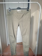 44 clockhouse c&a spodnie dżins rurki strecz khaki ze średnim stan