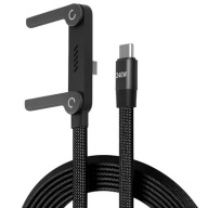 Kabel USBC 240W Thunderbolt Stojak Kątowy na telefon Szybkie ładowanie 1.5m