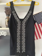 1 Czarna dopasowana Elegancka next cekiny kamienie