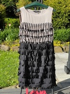 B Sukienka Principles retro jasny róż czerń S