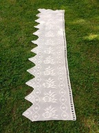 Śliczna zadrostka z bawełnianych nici w kolorze słonecznym - +/- 180 x 50cm