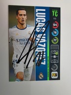 Karta panini autograf Real Lukas Vazquez Top Class