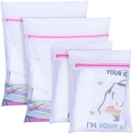 4x WOREK WORECZEK Z ZAMKIEM SIATKA DO PRANIA BIELIZNY SKARPET STANIKA