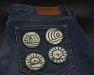 Zestaw 4 Naszywek Haftowanych PODRÓŻNIK – Adventure Set