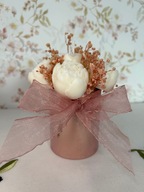 Mini flowerbox ze świec sojowych – Peony Queen | piwonia