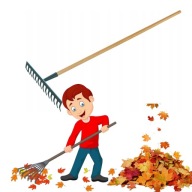 Grabie Ogrodowe Metalowe 14T Zębów z Drewnianym Trzonkiem Do Liści Trawy