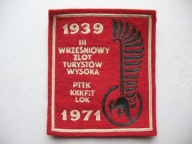 PTTK LOK WYSOKA stara NASZYWKA TURYSTYCZNA 1971