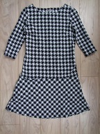 Sukienka dzianinowa w pepitkę