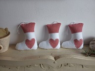 SKARPETY BUCIKI MATERIAŁOWE ZAWIESZKI komplet 3 sztuki