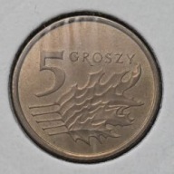 *P[0703] POLSKA 5 groszy 2014 III Rzeczpospolita Orzeł (heraldyka) *Holder