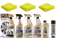 ZESTAW KOSMETYKÓW DO PIELĘGNACJI I CZYSZCZENIA SAMOCHODU AUTA K2