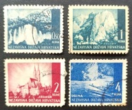 Chorwacja 1941,1942 Mi: 48,50,52,54