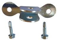 Uchwyt podpory (odkosu, wspornika) słupka ogrodzeniowego + 2 wkręty ocynk