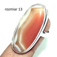 Pierścionek Botswana Agat R 13