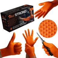 RĘKAWICZKI NITRYLOWE ROBOCZE JEDNORAZOWE L 50SZT GRUBE MOCNE RĘKAWICE VELO