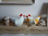 ZABAWNA KURA KWOKA DUŻA Z MATERIAŁU- DEKORACJA DOMU