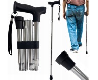 Laska spacerowa regulowana składana rehabilitacja stabilna ortopedyczna