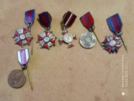 odznaka miniaturki medali PRL-u