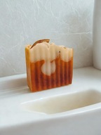 Luksusowe naturalne mydło z kurkumą i pomarańczą ręcznie robione 100g