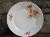 Porcelanowe Płaskie Talerze Obiadowe_BOGUCICE_VINTAGE PRL