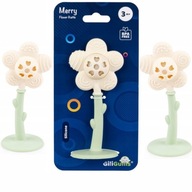 GILIGUMS GRZECHOTKA Z GRYZAKIEM RADOSNY KWIATEK KREMOWY DLA DZIECI