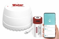 Czujnik wycieku wody Tuya WiFi Smart Life alarm zalania + akumulator USB